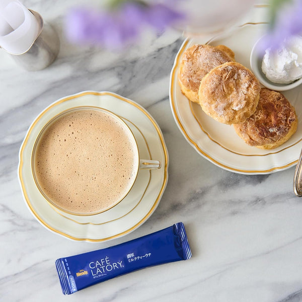 AGF Blendy Cafe Latory Rich Royal Milk Tea Cafe Latte 18 Sticks