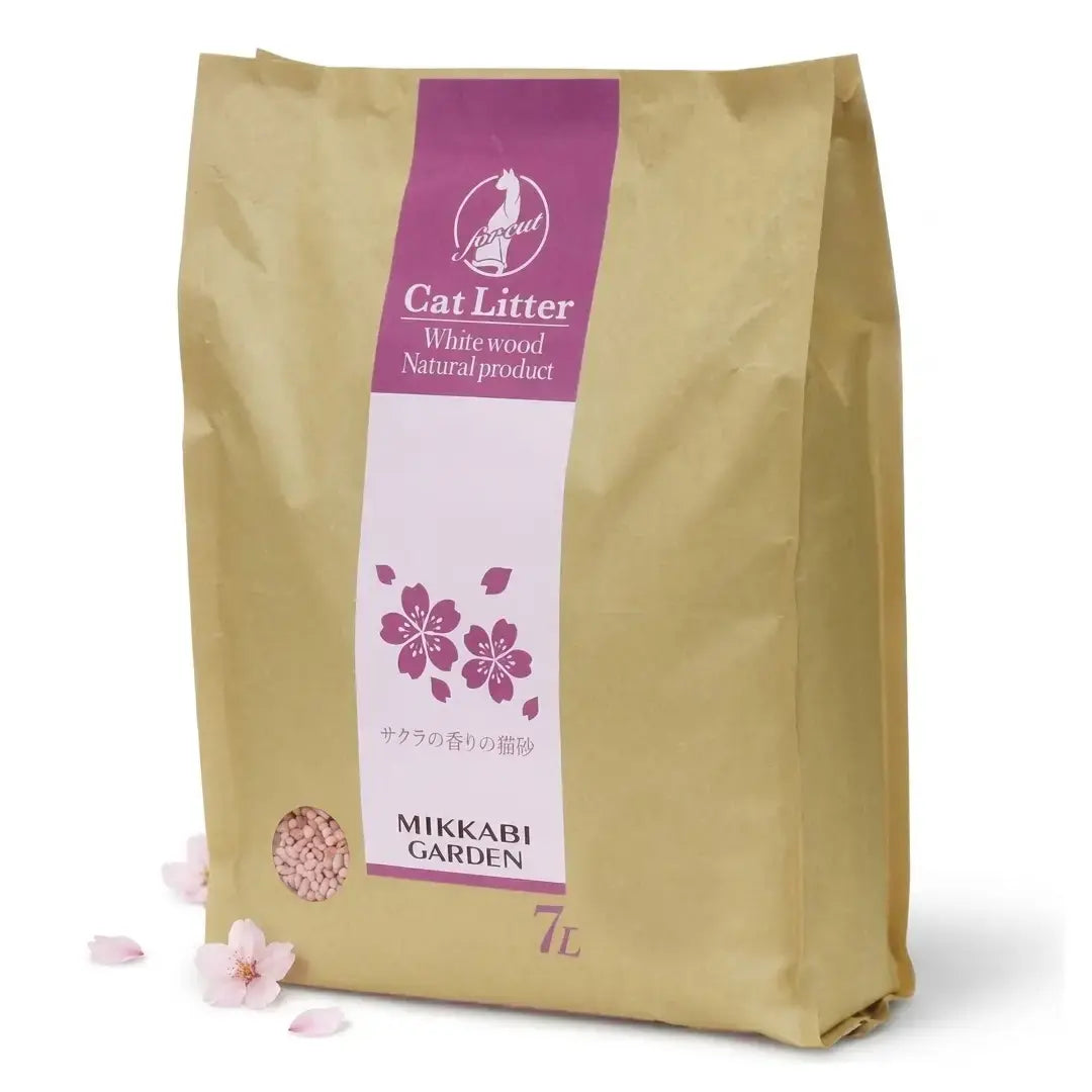 Add.Mate Deodorizing Wood Cat Litter Sakura Scent Flushable 7L