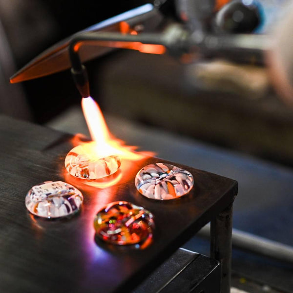 Aderia Glass Chopsticks Rest & Wooden Chopsticks Boxed Set