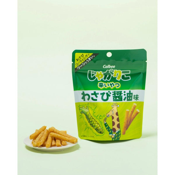 Calbee Jagarico Potato Sticks Wasabi Soy Sauce 38g