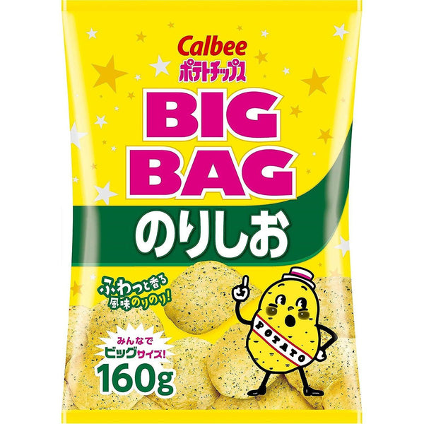 Calbee Norishio Salted Seaweed Potato Chips Big Bag 160g