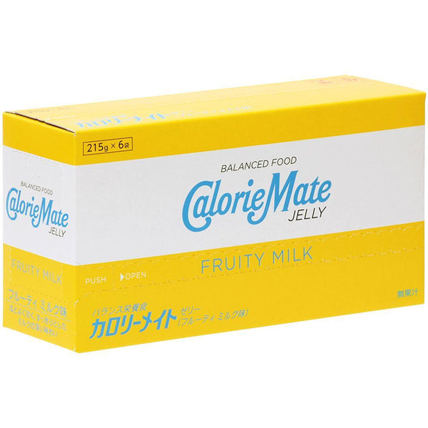 Calorie Mate Jelly Balanced Nutrition Jelly Drink Fruit Milk 215g × 6 Units