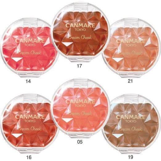 Canmake Tokyo Cream Cheek Color Blendable Blush Soft Dewy Finish