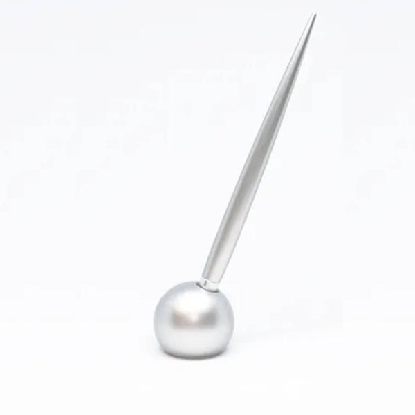 Delight Labo Sand Silver Ballpoint Pen & Stand Set ZE226S