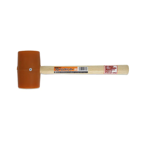 Dogyu Durable 1lb Rubber Flooring Hammer With Wood Handle