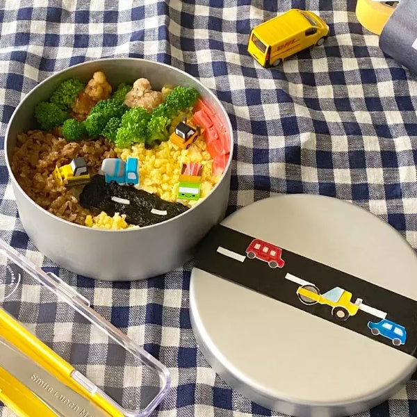 Eco Deli Round Bento Box Easy-to-Clean Stainless Steel Lunch Box 400ml