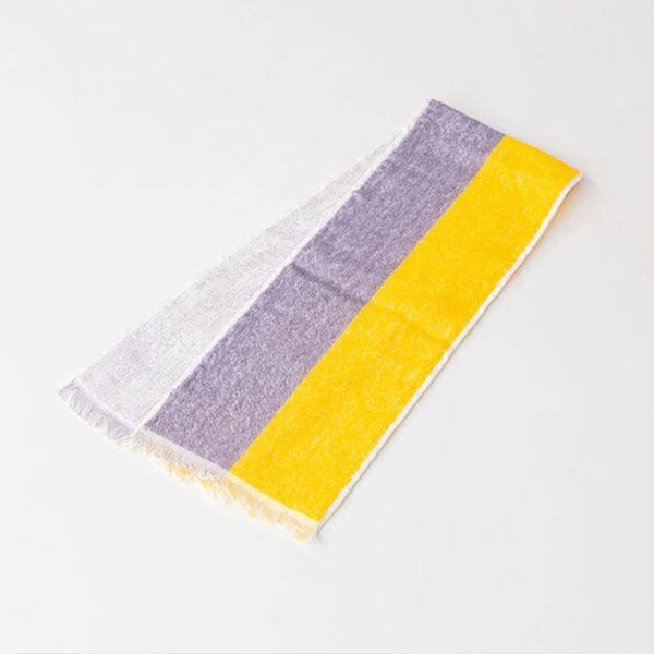 Eco de Cool Lightweight Cooling Towel Scarf Yellow & Grey 16 x 90cm