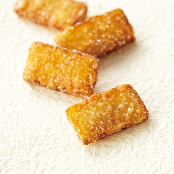 Genbudo Zarame Soy Sauce Rice Crackers Coated with Crystal Sugar 70g