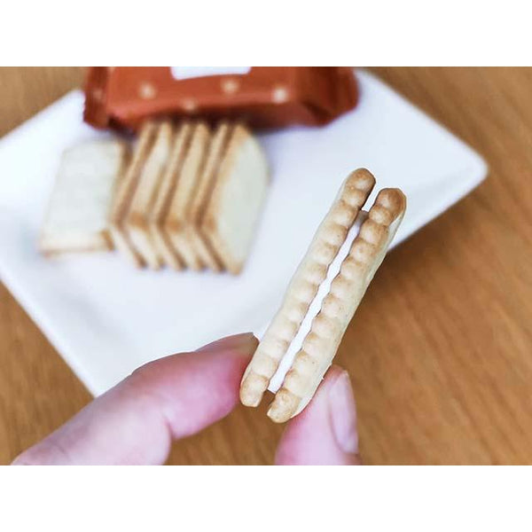 Glico Bisco Maple Syrup Flavored Cream Sandwich Biscuits 15 Pieces