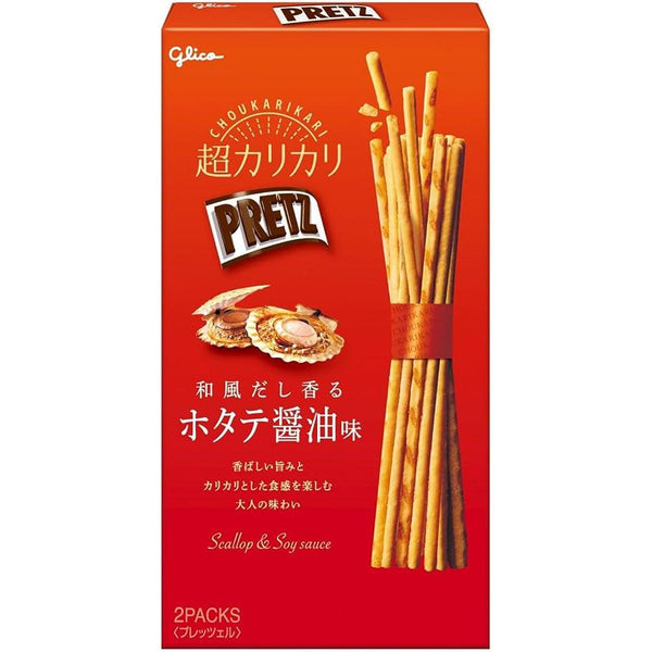 Glico Pretz Biscuit Sticks Scallop & Soy Sauce Dashi Flavor 55g