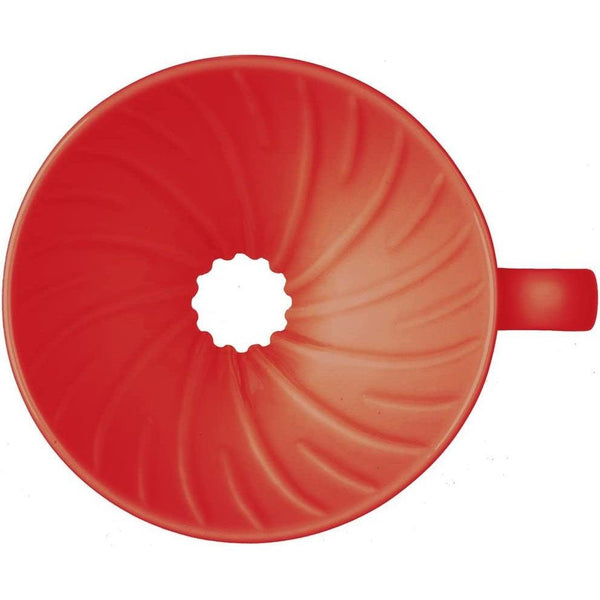 Hario V60 Ceramic Coffee Dripper 1~4 Cups Red