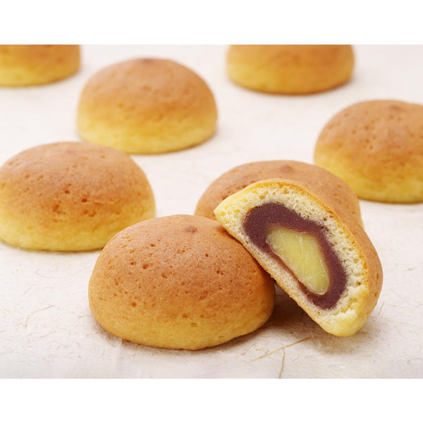 Hatada Hime no Tsuki Custard & Sweet Red Bean Paste Filled Bun 1 Piece
