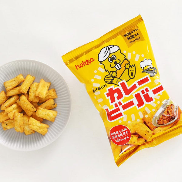 Hokka Beaver Crunchy Japanese Curry Rice Crackers 55g