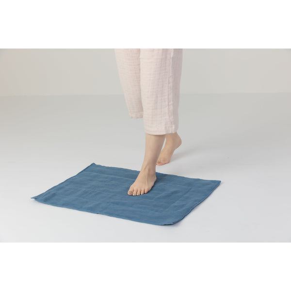 Jogan Linen Bath Mat 12-Ply Hemp Super Absorbent Bath Mat 50 x 70cm