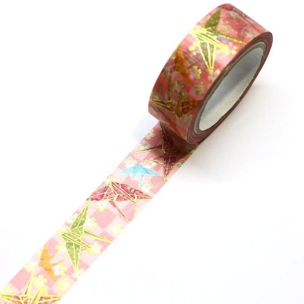 Kamiiso Kimono Washi Tape Origami Crane Pattern Masking Tape