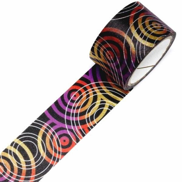 Kamiiso Kimono Washi Tape Zen Vortex Pattern Masking Tape