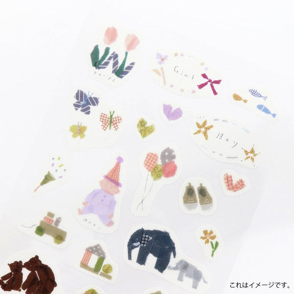 Kamiiso Scrapbook Stickers Family & Children Themed Washi Stickers