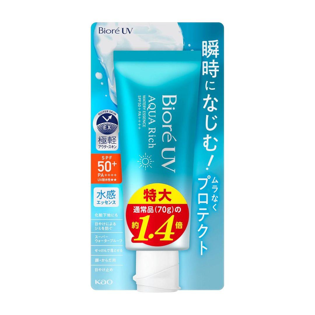 Kao Biore UV Aqua Rich Watery Essence SPF50+ PA++++ Big Size 100g