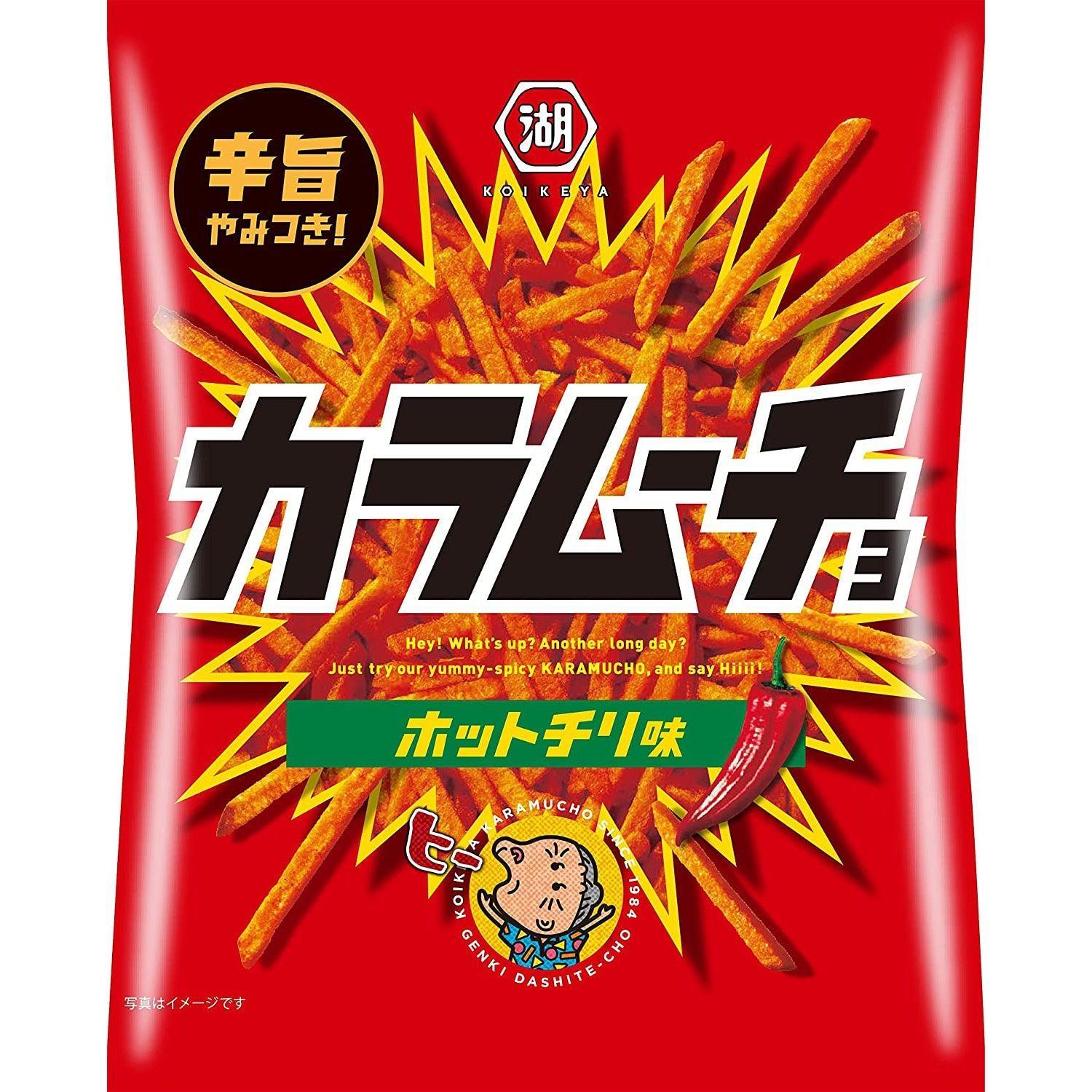 Koikeya Karamucho Hot Chili Potato Sticks 90g
