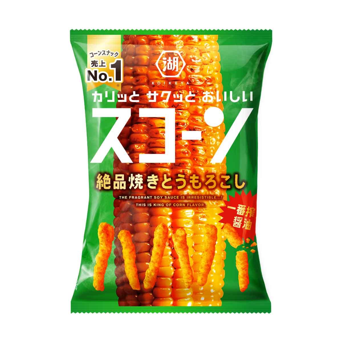 Koikeya Scorn Soy Sauce Grilled Corn Flavor Crispy Corn Puffs 73g