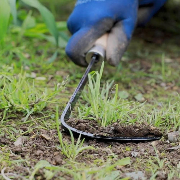 Kumagai Left-Hand Weeding Sickle Stainless Steel Rust-Resistant 25cm