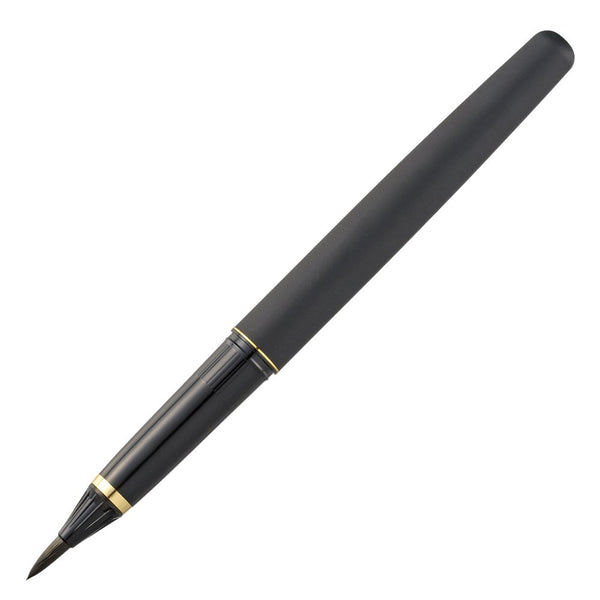 Kuretake Brush Pen Gold & Black Leather Pattern (+3 Ink Pen Refills)