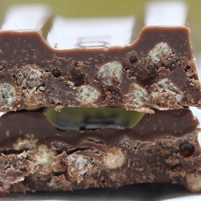 Lotte Crunky Chocolate Crispy Malt Puff Chocolate Block 45g