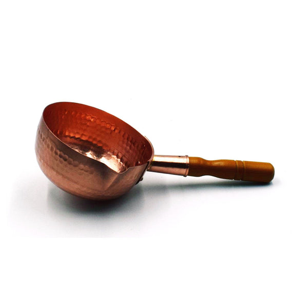 Marushin Hammered Copper Saucepan 2.4L φ21cm