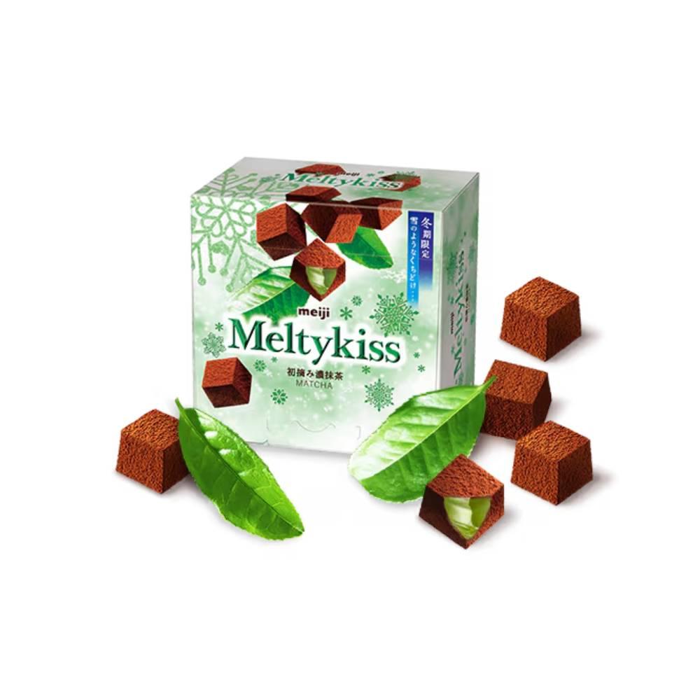 Meiji Meltykiss Matcha Soft Melting Choco Matcha Cubes 53g