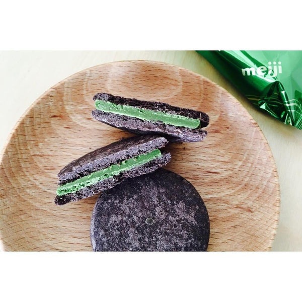 Meiji Rich Matcha Chocolate Sand 6 Cookies