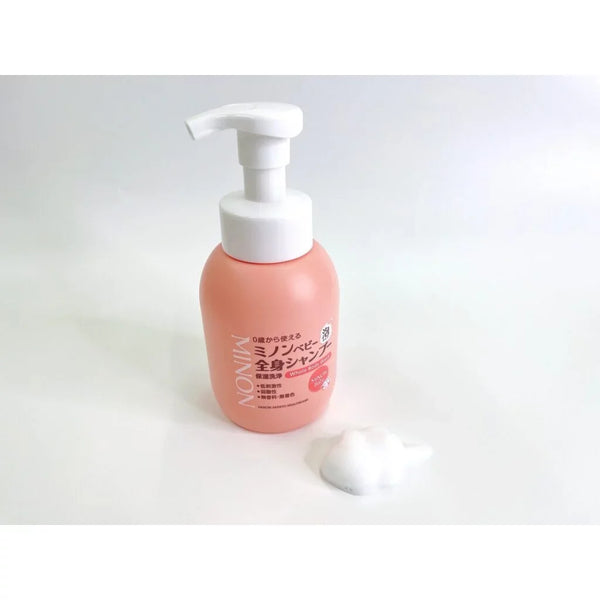 Minon Baby Shampoo Foaming Body Soap for Sensitive Skin 350ml