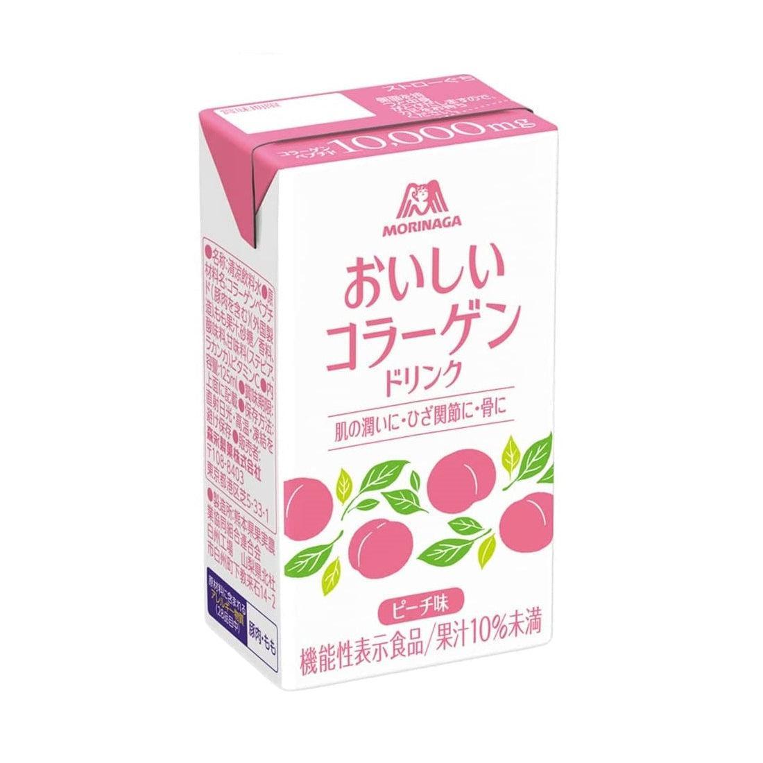 Morinaga Oishi Collagen Drink Peach Flavor 1 Carton