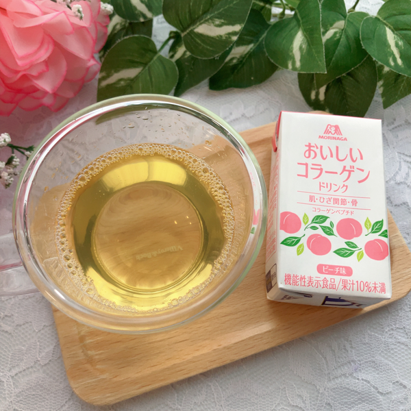 Morinaga Oishi Collagen Drink Peach Flavor 1 Carton