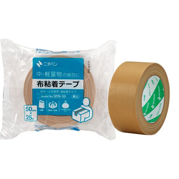 Nichiban Cloth Packing Tape (Yellowish Brown) 50mm×25m No.121