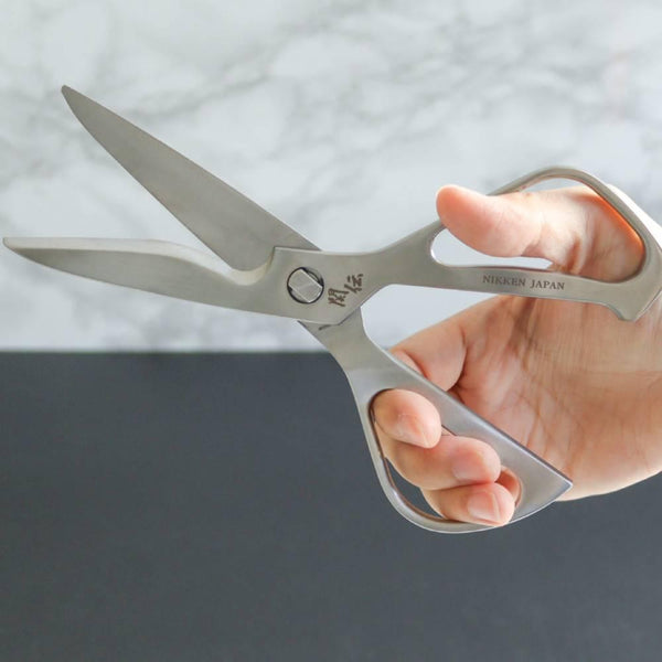 Nikken All Stainless Kitchen Shears Detachable Dishwasher Safe 216mm