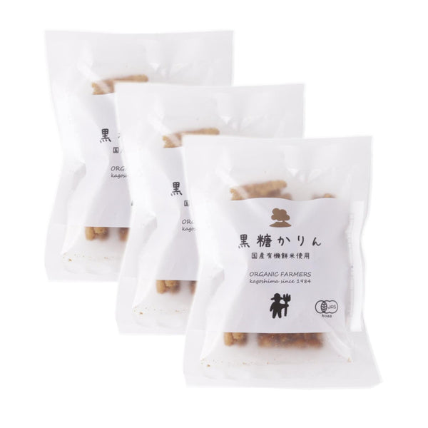 Organic Karinto Rice Cracers Soaked With Shoyu Brown Sugar 30g