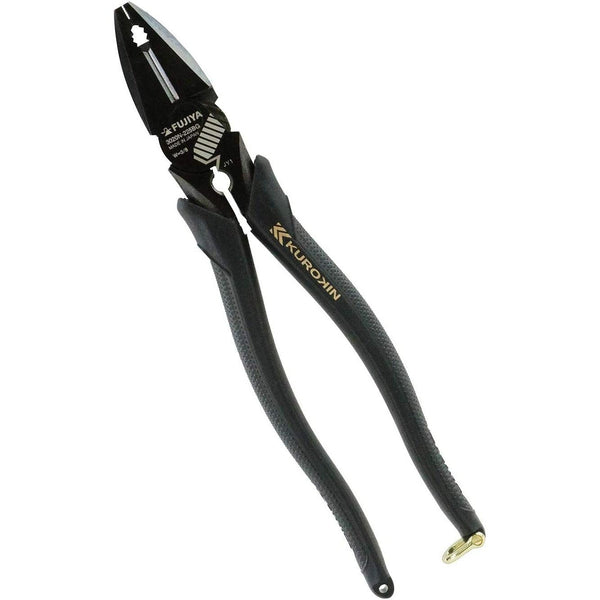 Fujiya Kurokin Side Cutting Lineman Deburring Pliers 225mm 3020N-225BG