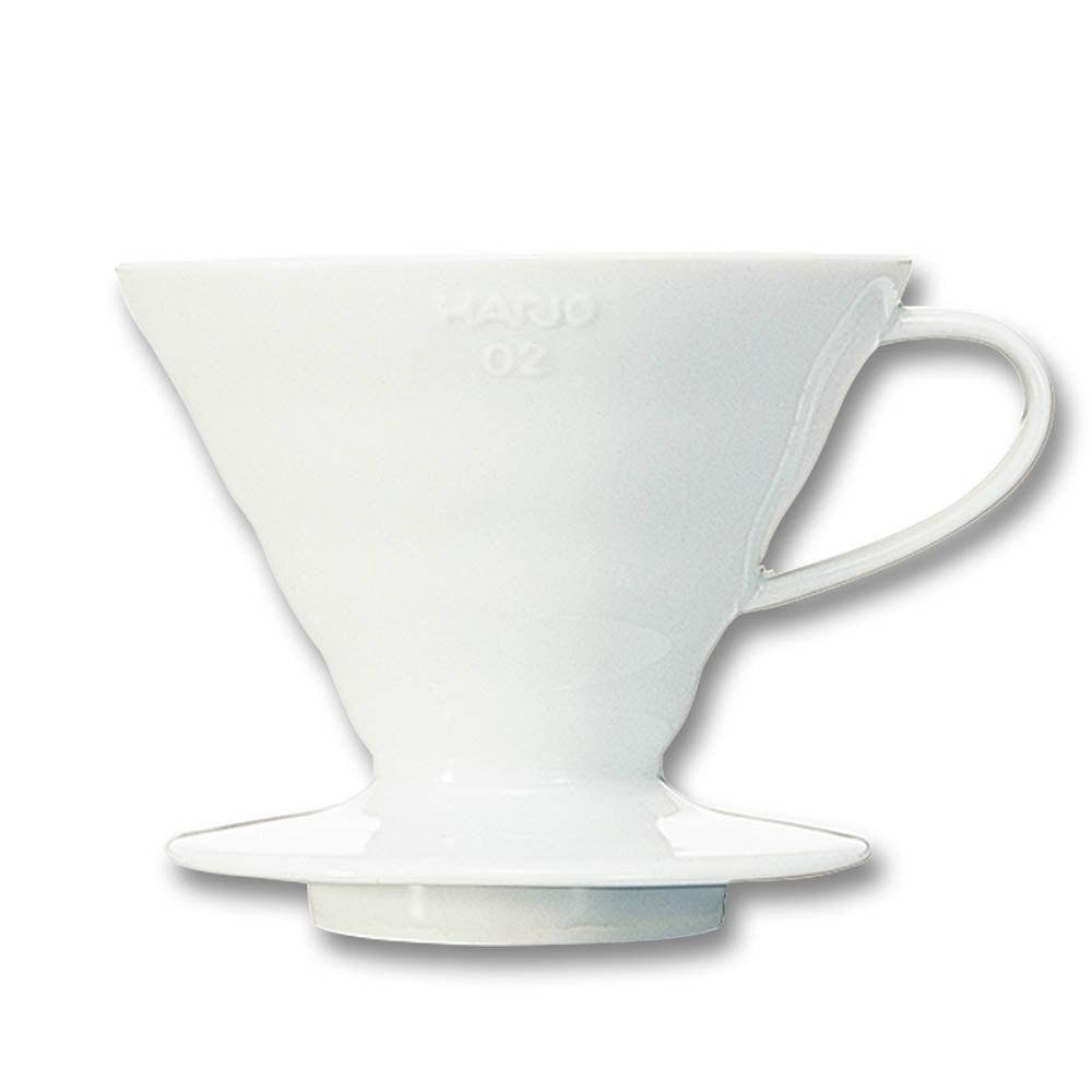 Hario V60 Ceramic Coffee Dripper 1~4 Cups White