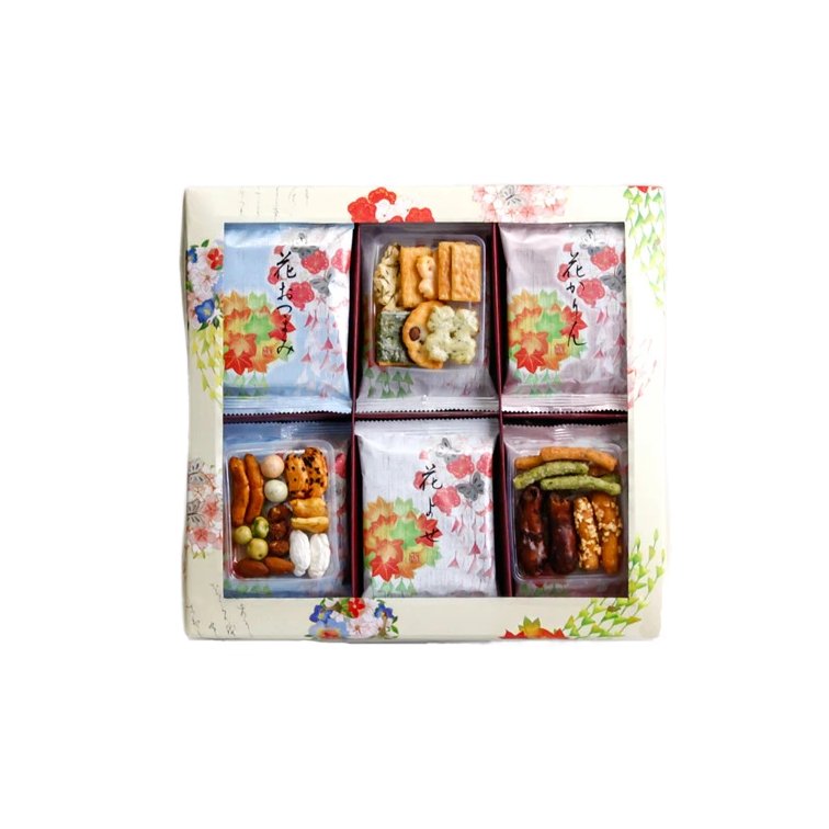 Hagitsuki Senbei Mix Japanese Rice Crackers Variety Box (18 Bags)