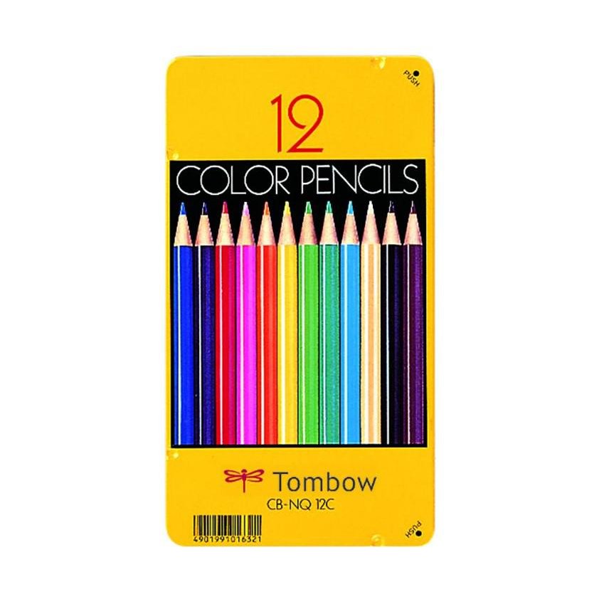 Tombow Colored Pencils Multicolored Pencil Set 12 Colors CB-NQ12C