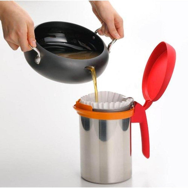 Uchicook Roka Pot Cooking Oil Filter Pot Red UCS1RD