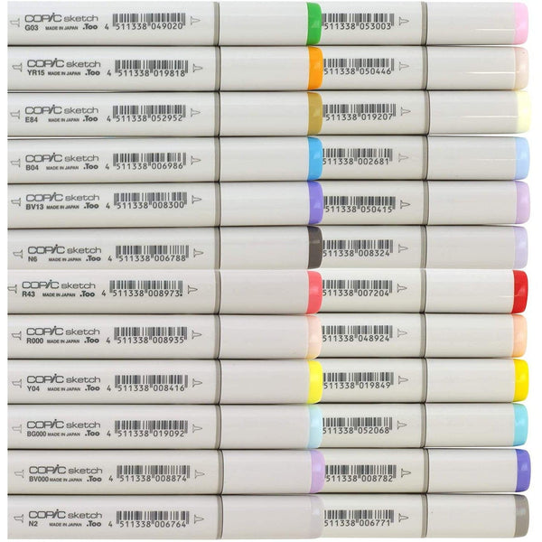Copic Milticolor Sketch Marker Set Professional Art Markers 24 Colors