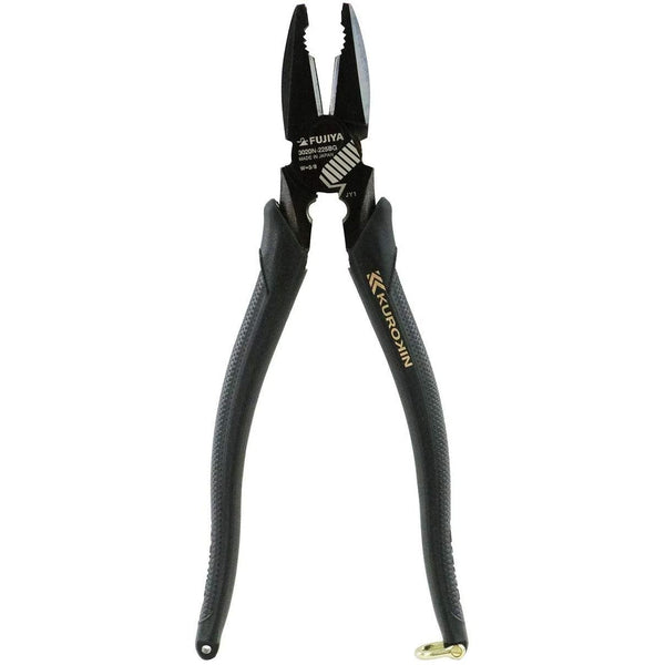 Fujiya Kurokin Side Cutting Lineman Deburring Pliers 225mm 3020N-225BG