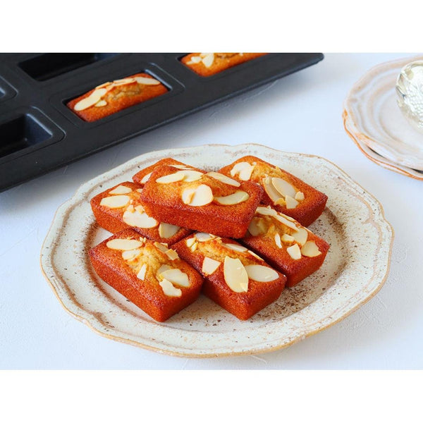 Matsunaga Financier Cake Mold (Nonstick Teflon-Coated Financier Pan) 9 Wells