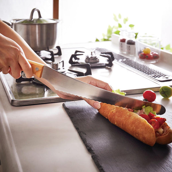 Nisaku Bread Slicer Stainless Steel Wave Blade Bread Knife 3010 440mm