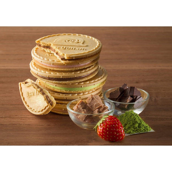 Akai Bohshi Whipped Chocolate Sandwich Biscuits 4 Assorted Flavors 20 Pieces