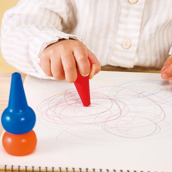 Rangs Japan Baby Color Safe Non-Toxic Washable Crayons 6 Colors