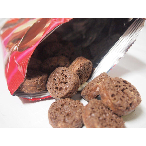 Riska Shittori Choco Chocolate Corn-Puffs Snack 80g