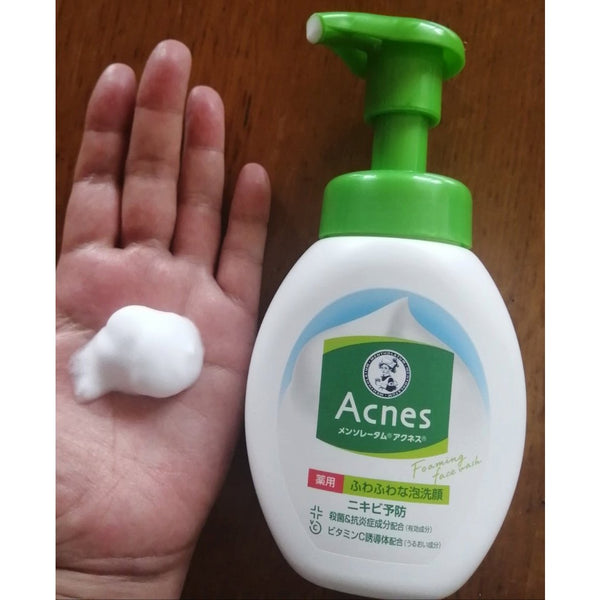 Rohto Mentholatum Acnes Fluffy Foam Face Wash Acne Cleanser 160ml