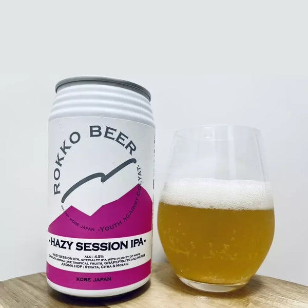 Rokko Beer Hazy Session IPA Complex & Hoppy Craft Beer 350ml